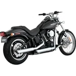 Vance Twin Slash 3IN Slip On Muffler Exhaust Pipe Chrome Softail Standard 07-09. Fixed Price $549.95.