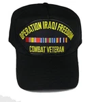 Operation Iraqi Freedom Combat Veteran W/ Ribbons Hat Cap Oif. Fixed Price $24.99.