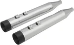 Chrome 4" Slip Ons Mufflers Set Black End Caps Tour Glide Ultra Classic 95-96. Fixed Price $567.11.