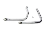 Exhaust Goose Drag Pipe Set With Slash Cut Ends For Harley-davidson. Fixed Price $315.99.