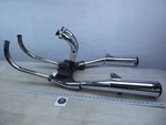 1982 Honda VF750 Sabre H21060) Chrome Exhaust Headers Mufflers Pipes Assembly. Fixed Price $230.00.