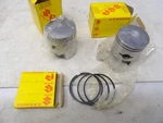 Pair Of +1.0 Suzuki X6/T20/TC250 Oem Pistons And Rings 12110-11730/ 12140-11712. Fixed Price $185.00.