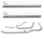 Paughco 29-0093 Swingarm Upsweep Header 31" Fishtail Exhaust 58-64 Harley Fl. Fixed Price $539.10.
