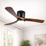 Modern Habitat Blade Span 42 In. Indoor Black Flush Mount With Led Light. Fixed Price $120.11.