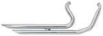 Chrome Big Growl Custom Drag Pipes 2 1/4" Exhaust For Harley. Fixed Price $1169.00.