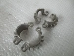 Triumph Bonneville Street Cup Thruxton Finned Casting Exhaust Header Clamps. Fixed Price $69.99.