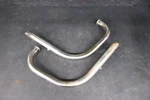 Kawasaki 1978 1979 KZ750 Twin Right & Left Header Exhaust Pipes Cut Off Muffler. Fixed Price $150.00.