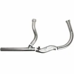 Gasbox Bare Steel Exhaust Pipe Set 58-64 H-d Swingarm Panhead Flh 74 Usa. Fixed Price $239.95.