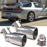 38-54MM Silver Rear Exhaust Pipe Tail Muffler 2PCS For Mitsubishi Gto Twin Turbo. Fixed Price $85.49.