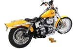 Harley Chrome Wyatt Gatling Into Exhaust Pipe Header Kit Fits 1986-2011 Fxst. Fixed Price $437.20.