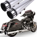 Dna 4" Slip On Mufflers For Harley 95-16 Touring Road Street Glide Exhaust Pipes. Fixed Price $152.95.