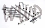 Stainless 2.5" Mandrel Bend Tubing Hot Rod Universal Exhaust Pipe Kit & Flange. Fixed Price $159.95.