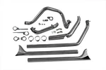 1970-1984 Harley Davidson Shovelhead True Dual Exhaust Pipes System Fishtail 36". Fixed Price $679.99.