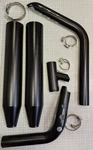 Harley Oem Touring Exhaust Heat Shield Set Black 2017+ M8. Fixed Price $150.00.