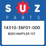 14310-36F01-000 Suzuki Body,muffler 1ST 1431036F01000, New Genuine Oem Part. Fixed Price $506.20.