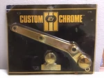Custom Chrome Fatboy Softail Rear Exhaust Bracket & Pivot Bolt Cover Set 18-495. Fixed Price $29.99.