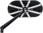 Arlen Ness Caged Series Mirrors Left Black 10 Gauge 13-160. Fixed Price $113.95.