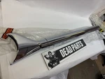 Harley Samson Softail Right Fishtail Exhaust Pipe Muffler New 35 1/4". Fixed Price $180.00.
