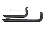 Harley Wyat Gatling Exhaust Drag Pipe Set Slash Cut Black 1986-2013 Sportster Xl. Fixed Price $221.74.