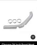 Harley Exhaust Pipe Heat Shield Front 70-84 Fl. Replaces 65561-70 V Twin Mfg. Fixed Price $50.00.