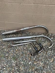 Honda CB350 Exhaust Pair Used With Down Pipes 1968-1973. Fixed Price $125.00.