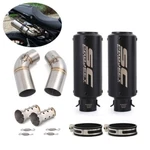 Slip For Ducati Monster 696 796 795 1100 Exhaust System Mid Pipe Black Muffler. Fixed Price $144.00.