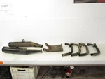 Yamaha Fj 1200 Exhaust Pipes Mufflers 1TX-14615-10-00 1989-1990. Fixed Price $318.75.