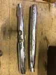 71 Suzuki T-500 Exhaust Pipes, 14301-15601-H01. Fixed Price $100.00.