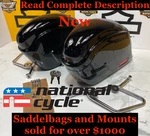 National Cycle Cruiseliner Hard Saddlebags Harley Honda Yamaha Suzuki 24X14X7.5. Fixed Price $599.95.