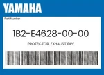 Yamaha Genuine Protector, Exhaust Pipe 1B2-E4628-00-00. Fixed Price $66.22.