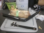 Nos Mac 3/4" Exhaust Mufflered Black Slash Cut Pipe Super Glide Fxst 952-0414. Fixed Price $99.99.
