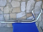 Chrome Big Growl 2-1/4" Long Rifles Exhaust Softail 86-05 With Heat Shield Set. Fixed Price $199.50.