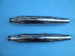 2009-2017 Harley Oem Flstf Softail Fat Boy Chrome Slip On Mufflers 64709-08B. Fixed Price $79.99.