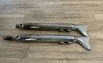 Samson 32 True Dual Silver Bullet Mufflers For Softail Harleys 95-UP. M-119. Fixed Price $279.00.