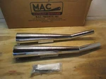 New 1978-1983 Kawasaki KZ400 Ltd KZ440 Megaphone Slip Mufflers Mac 002-0213. Fixed Price $349.99.