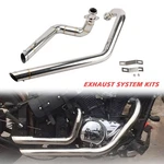 Shortshots Staggered Exhaust Pipe System For Kawasaki Vulcan VN800 EN800. Fixed Price $162.00.
