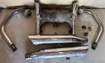 '83 CX650 Exhaust System Down Pipes Collector Silencers Set 1983 Honda - Good!. Fixed Price $280.25.