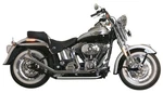 Bassani Chrome True Duals 33" Fishtail Exhaust 1989-2017 Harley Softail 1S26E-33. Fixed Price $990.00.