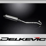 Kawasaki KLR650A 1987-2007 Complete Exhaust 14" Oval Stainless Muffler. Fixed Price $342.99.