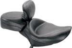 Mustang Wide Touring Vintage Solo Seat With Driver Backrest 79427. Fixed Price $655.50.