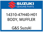 Suzuki Oem Part 14310-47H40-H01 Body, Muffler. Fixed Price $2481.86.