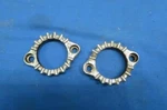 Original Yamaha # 4H1-14612-00-00 Exhaust Clamps, Nuts, Rings, XS750 XS850. Fixed Price $19.95.