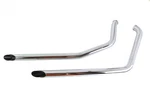 V-twin Exhaust Drag Pipe Set With Short Black Slash Tips Part 30-3056. Fixed Price $164.99.