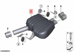Genuine Bmw F10 F11 525D 530DX 535DX Sedan Rear Silencer 18307823926. Fixed Price $775.45.