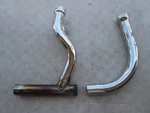 Harley-davidson Dual Exhaust Pipes Panhead Flh Aftermarket. Fixed Price $70.00.