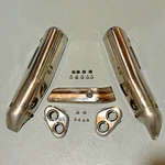 Honda VFR800 Interceptor Muffler Exhaust Guard Heat Shield Set, 02-09 Oem. Fixed Price $149.00.