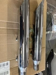 Bassani 3" Firepower Chrome Slash-down Slip-on Mufflers (12117B). Fixed Price $270.00.