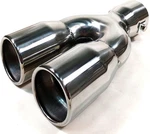 Racing Stainless Steel Universal Exhaust Tailpipe Tip Twin Muffler. Fixed Price $53.29.