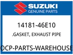 Suzuki Oem Part 14181-46E10 Gasket, Exhaust Pipe. Fixed Price $7.85.
