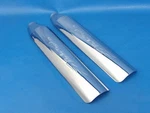 Harley-davidson Softail Oem Chrome Flamed Script Muffler Heat Shields 65935-05. Fixed Price $63.99.